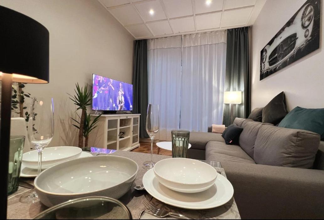 Soul-Apartment Terrasse Privat-Parkplatz Boxspringbett 55Zoll Tv Wlan Leipzig Extérieur photo